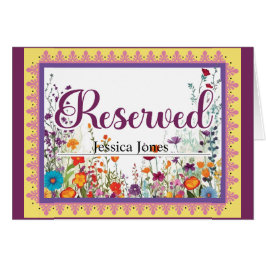 Cartão Reservado De Açúcar Gótico De Açúcar Gótico