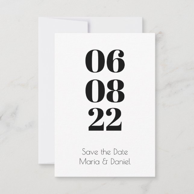 Cartão Reserve a Data Folha Única (Frente)