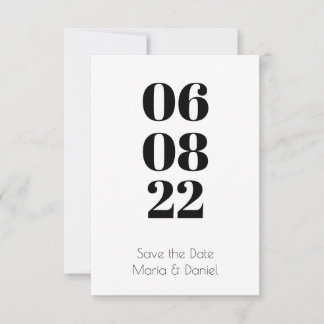 Cartão Reserve a Data Folha Única