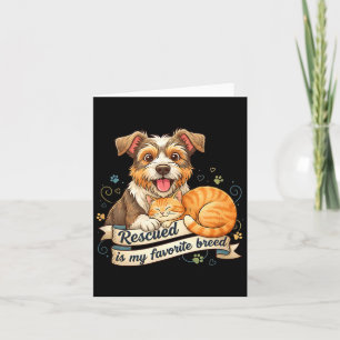 Cartão Resgatado É Minha Raça Favorita Adoção de Cachorro