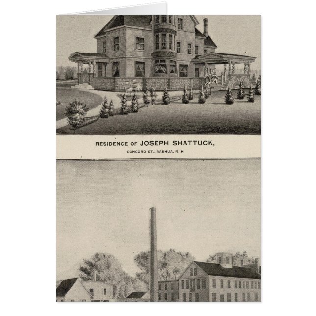 Cartão Residência de Shattuck, McLane Mills (Frente)