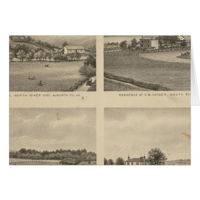 Cartão Residências do Condado de Augusta (Frente Horizontal)