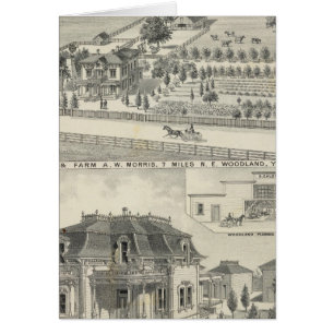 Cartão Residências florestais, fazendas