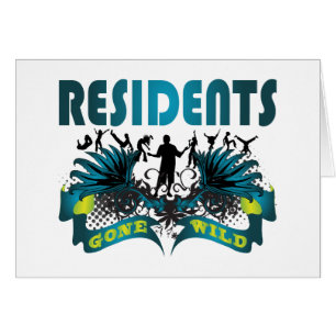 Cartão Residentes idos selvagens