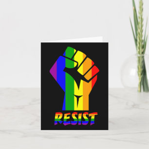 Cartão Resiste Lgbt Pride Love T Shirt Gay Lésbian Legal