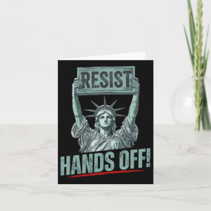 Cartão Resistência À Estátua Da Resistência Da Liberdade