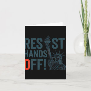 Cartão Resistência À Estátua Da Resistência Da Liberdade 