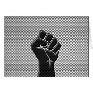 Cartão Resistência à Solidariedade no Estilo de Fibra de