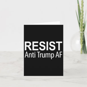 Cartão Resistência - Anti-Trump Af -