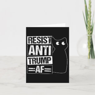 Cartão Resistência Anti-Trump Af Anti-Trump