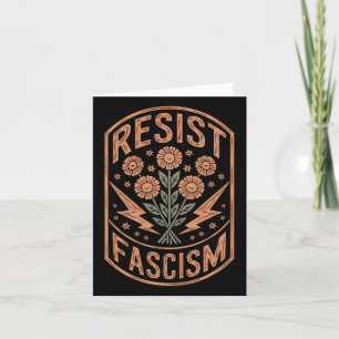 Cartão Resistência ao fascismo Protesto Trump Anti Trump