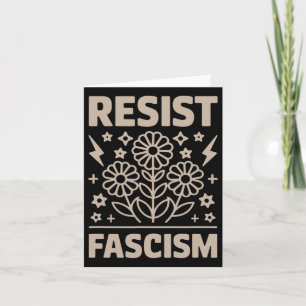 Cartão Resistência ao fascismo Protesto Trump Anti Trump