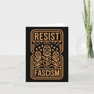Cartão Resistência ao fascismo Protesto Trump Anti Trump