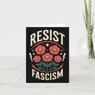 Cartão Resistência ao fascismo Protesto Trump Anti Trump 