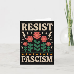 Cartão Resistência ao fascismo Protesto Trump Anti Trump
