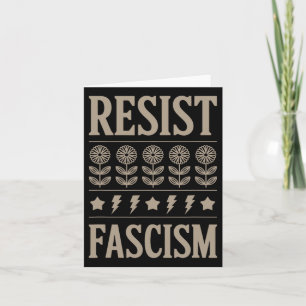 Cartão Resistência ao fascismo Protesto Trump Anti Trump