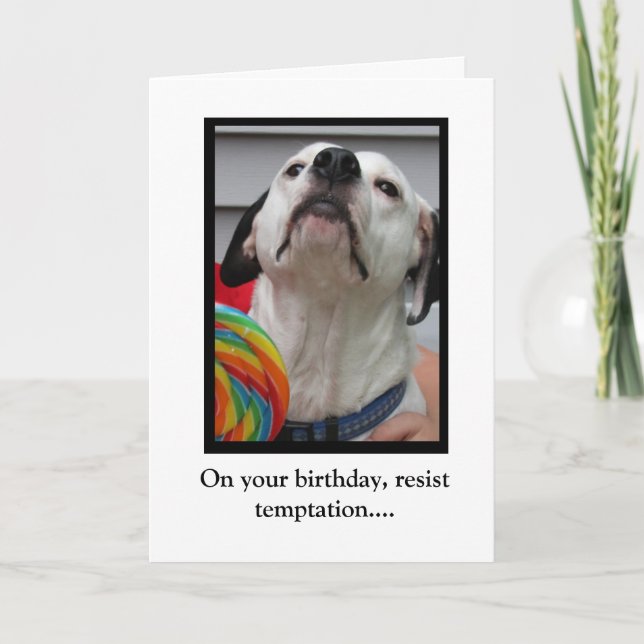 Cartão Resistir à tentação (Frente)