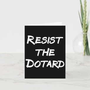 Cartão Resistir Ao Dotard