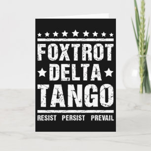 Cartão Resistir - Persistir Meme Republicano Engraçado Fo