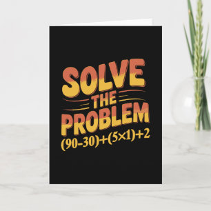 Cartão Resolva O Problema 67 Professor de Matemática Mate
