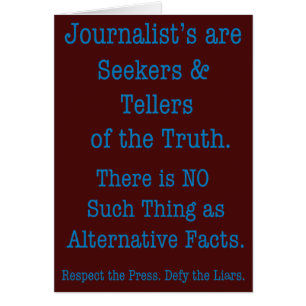 Cartão Respeite a imprensa