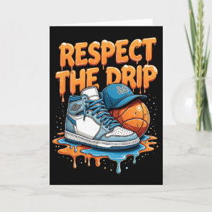 Cartão Respeite O Estilo De Rua Sketll Swag De Tênis Drip