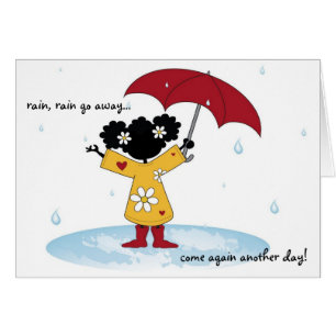 Cartão Respingo da chuva