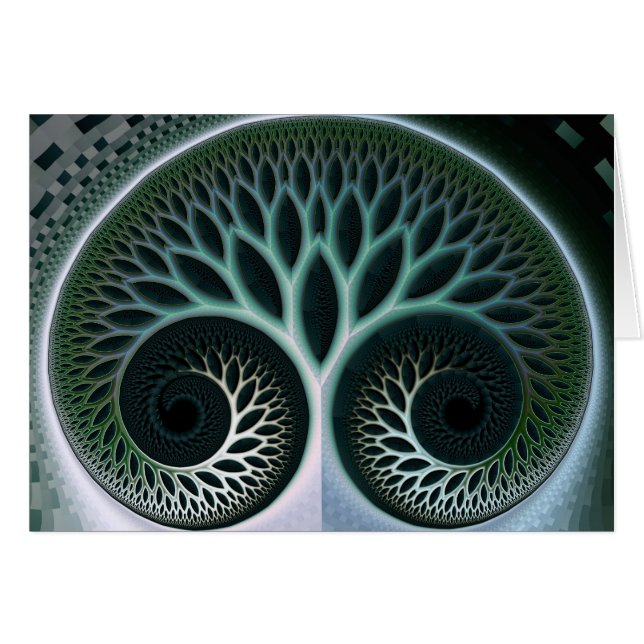 Cartão Respiração Belo Abstrato de arte (Frente horizontal)