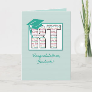 Cartão Respiratory Therapy Graduation Congratulations, RT