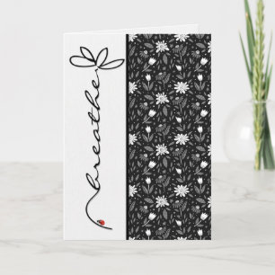 Cartão Respire Lady Bug pensando em você