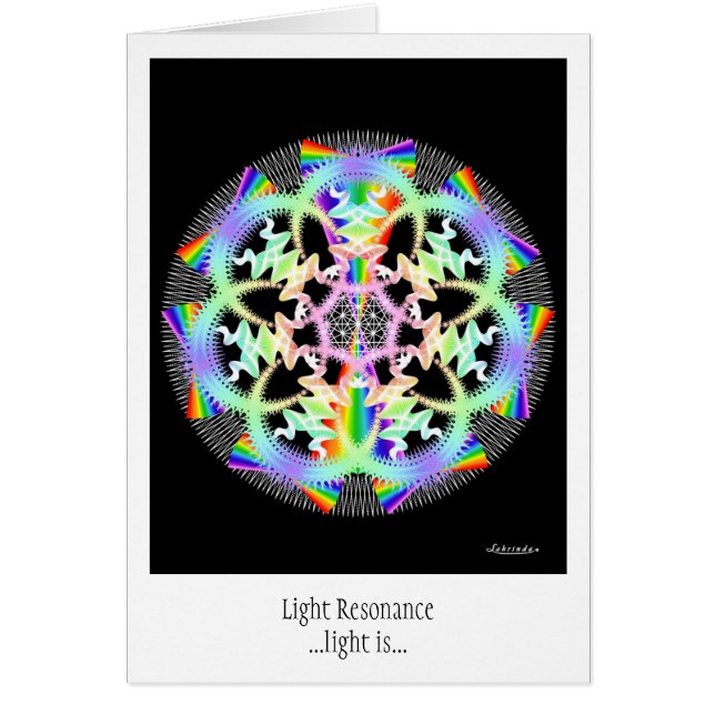 Cartão Ressonância da Luz (Frente)