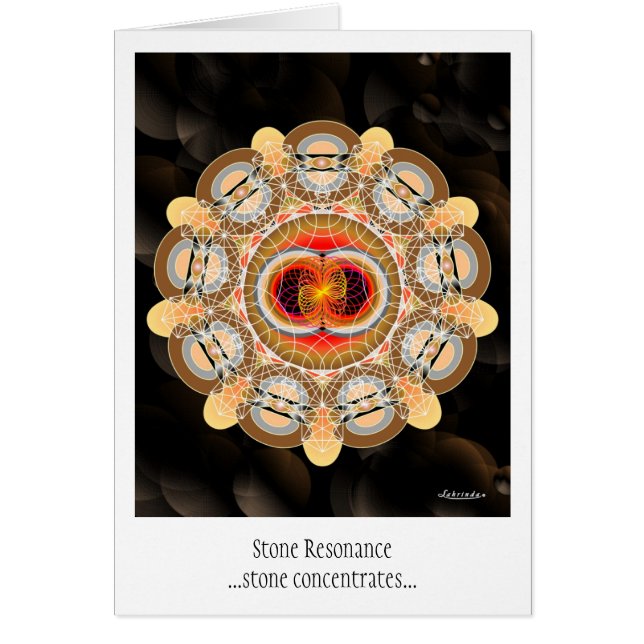 Cartão Ressonância de Pedra (Frente)