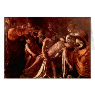 Cartão Ressurreição de Lazarus por Caravaggio