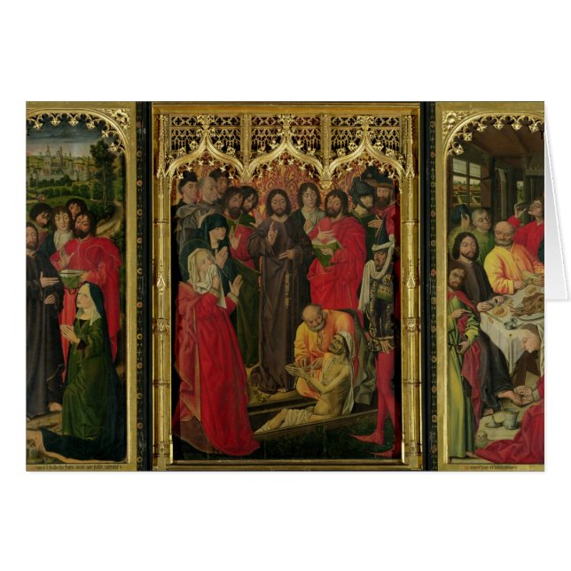 Cartão Ressurreição do Triptych de Lazarus; O (Frente Horizontal)