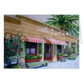 Cartão Restaurante Bistro Jeanty Napa Valley