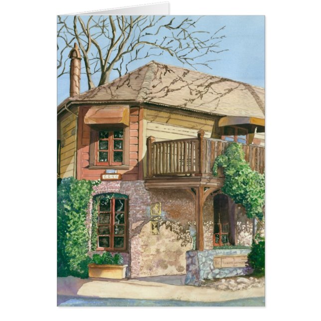 Cartão Restaurante francês da lavanderia (Frente)