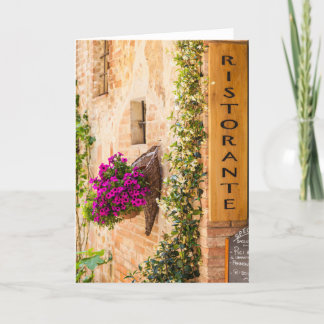 Cartão Restaurante italiano
