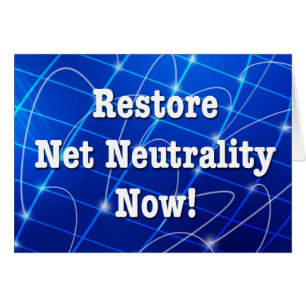 Cartão Restaure a neutralidade da rede agora!
