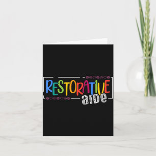 Cartão Restorative Aide Designs Preto Unisex-Adultos Curt