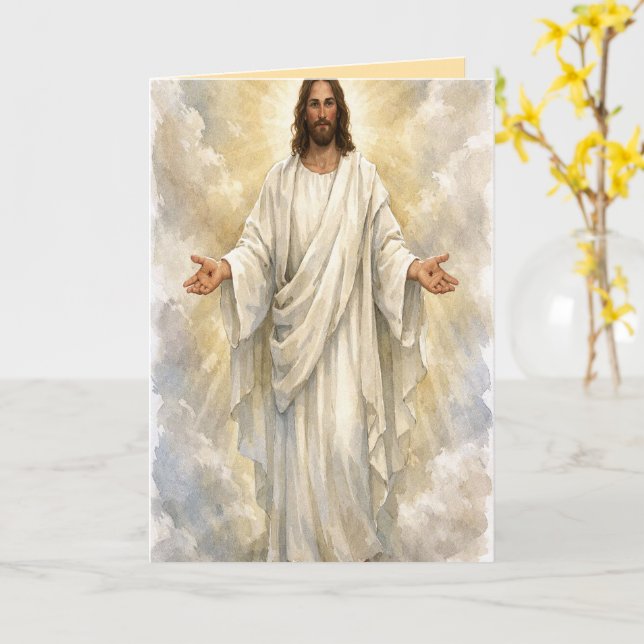 Cartão Resurrection Easter Greeting Card (Flor Amarela)