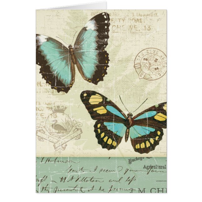 Cartão Retalhos da borboleta (Frente)