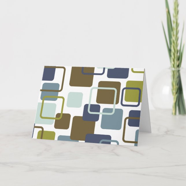 Cartão Retângulos modernos 1 de Eames (Frente)