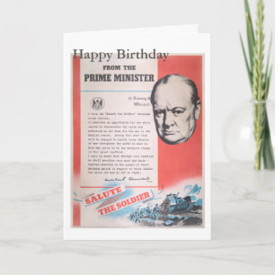 Cartão Retirada do poster de guerra britânico.