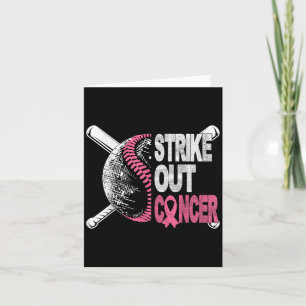 Cartão Retire o Baseball de Consciência do Cancer da Mama