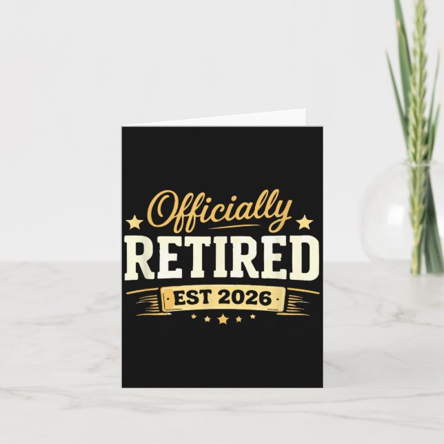 Cartão Retirement 2026 funny not problem anymore for men (Frente)