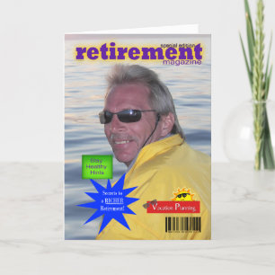 Cartão Retirement Magazine Photo