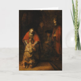 Cartão Retorno do filho Prodigal por Rembrandt Van Rijn