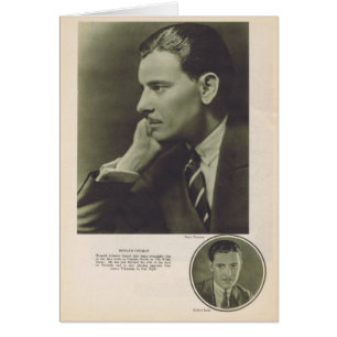 Cartão Retrato 1924 de Ronald Colman