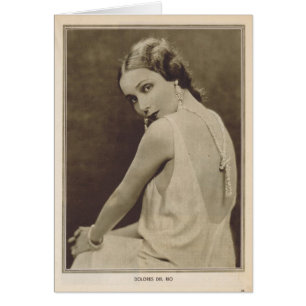 Cartão Retrato 1930 do vintage de Dolores Del Rio