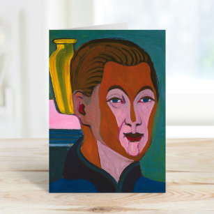 Cartão Retrato automático   Ernst Ludwig Kirchner